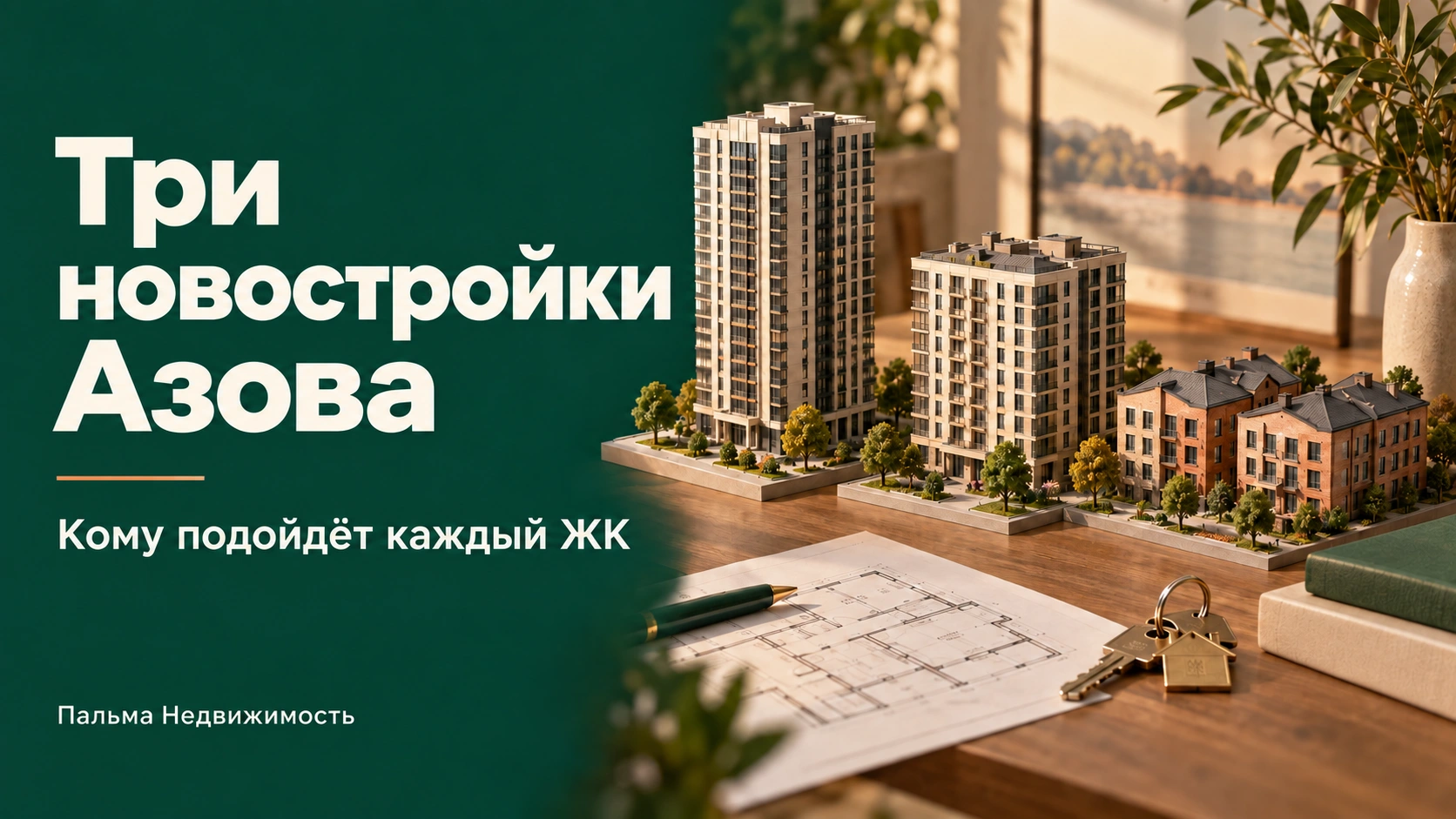 Три новостройки Азова: кому подойдут «Семья», «Азовград» и «Дом Роз». Иллюстрация Пальма Недвижимость.